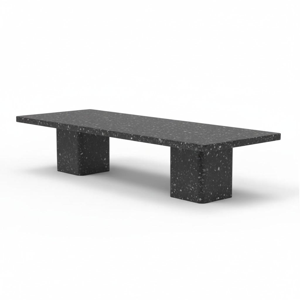 Monolithic Basalt Dining Table Suitable For Indoor & Outdoor Settings For Sale 4