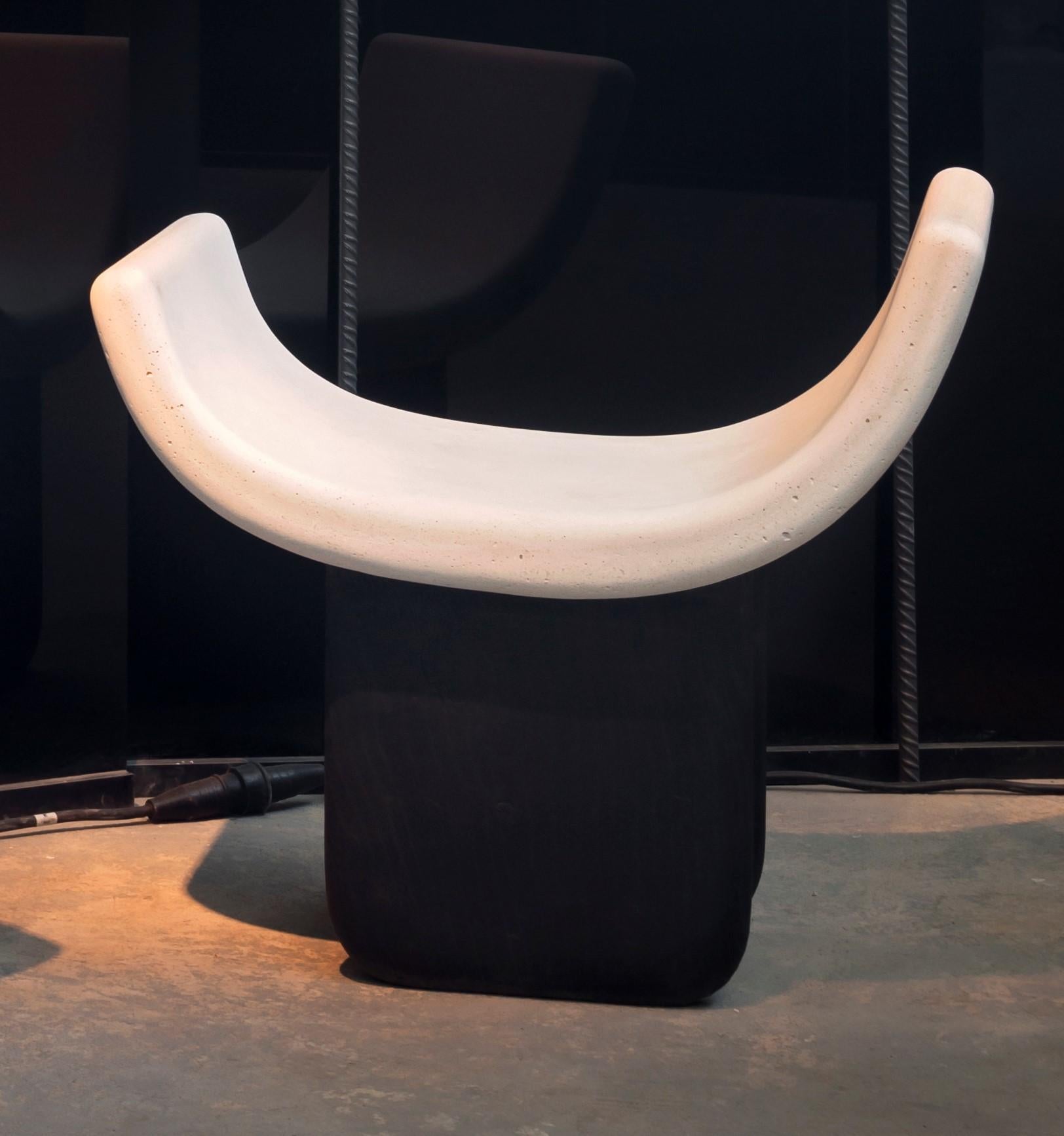 Monolithic chair 2 by Studiopepe
Dimensions: W 80 x D 50 x H 76 cm
Materials: Concrete and Marble.

Multifaceted design agency Studiopepe was founded in Milan in 2006. Eclectic, voguish, it is the
brainchild of Chiara di Pinto and Arianna Lelli