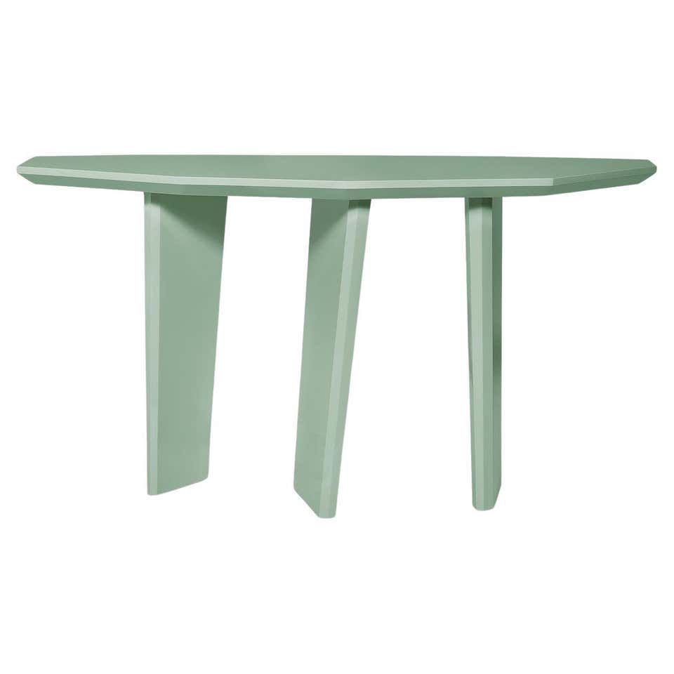 Minimalistic Console Table Lacquered in Glossy Finish For Sale at 1stDibs