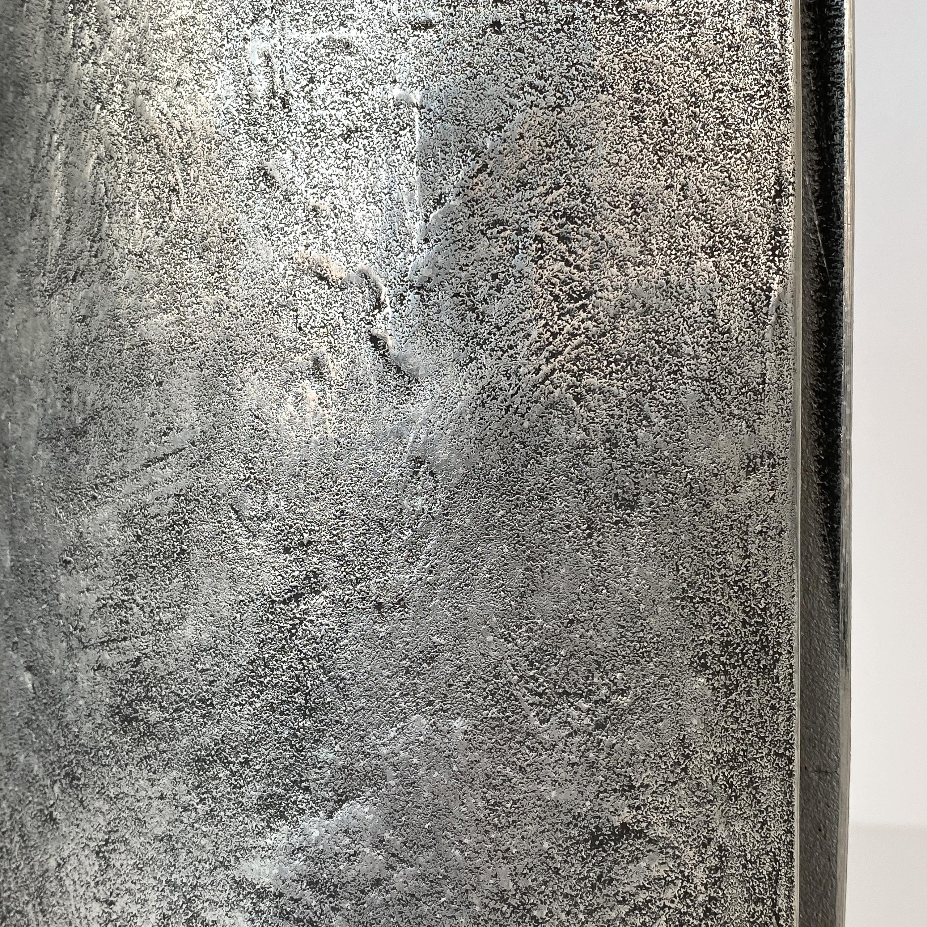 Monolithic Italian Aluminum Brutalist Table Lamp 6