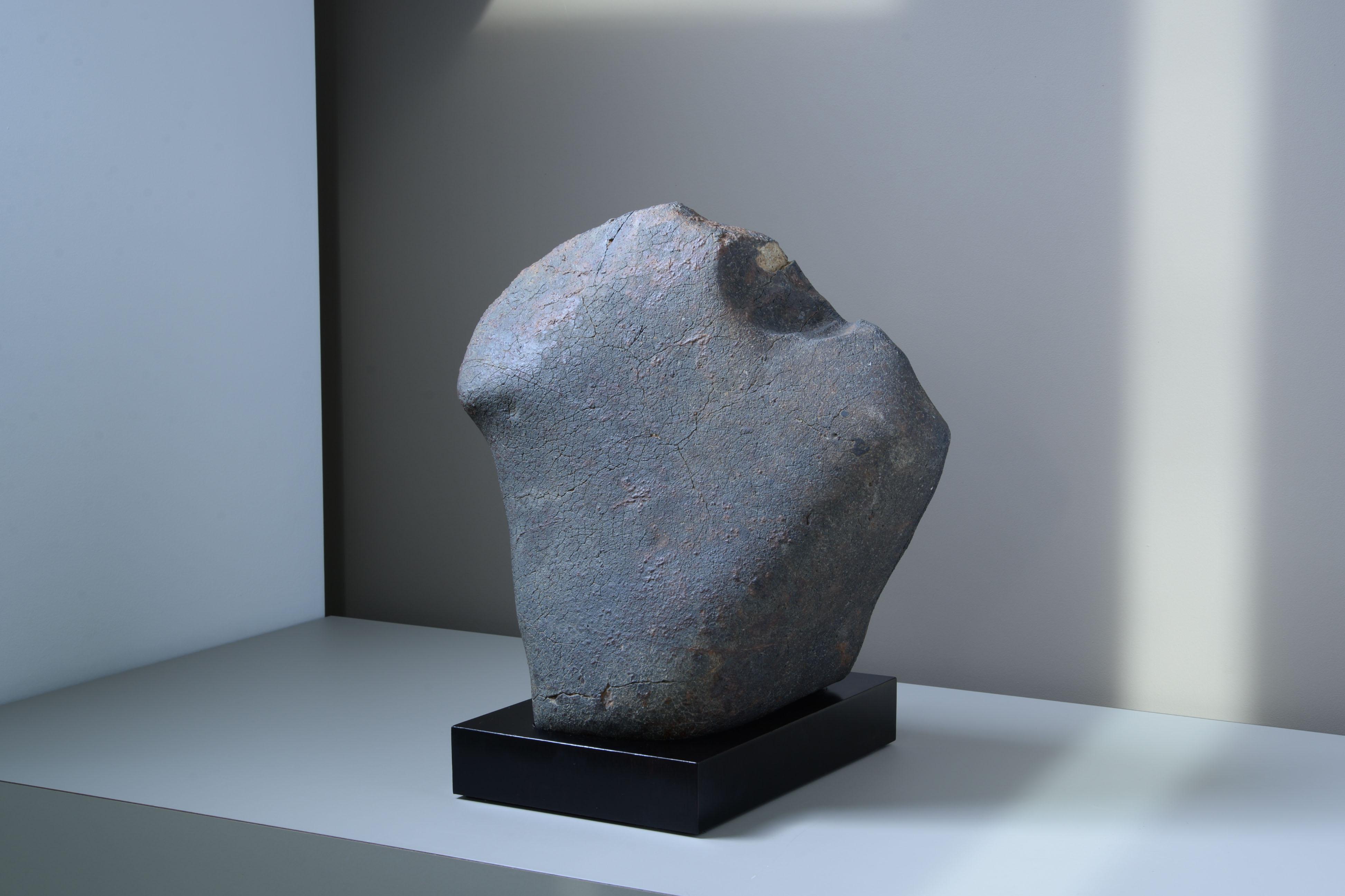 Minimalist Monolithic Meteorite - Extraterrestrial Sculpture For Sale