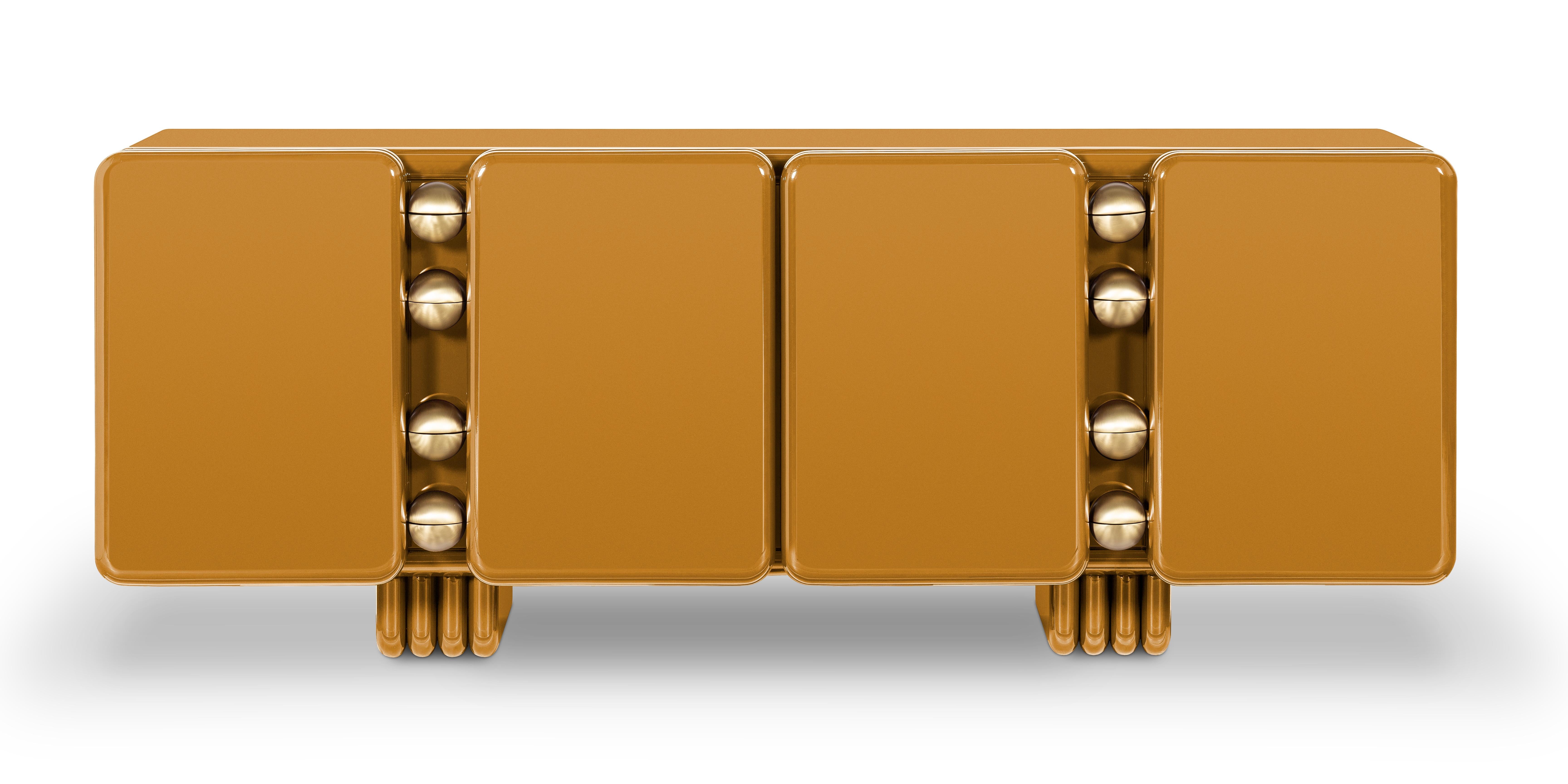 Hand-Crafted Monolithic Sideboard For Sale