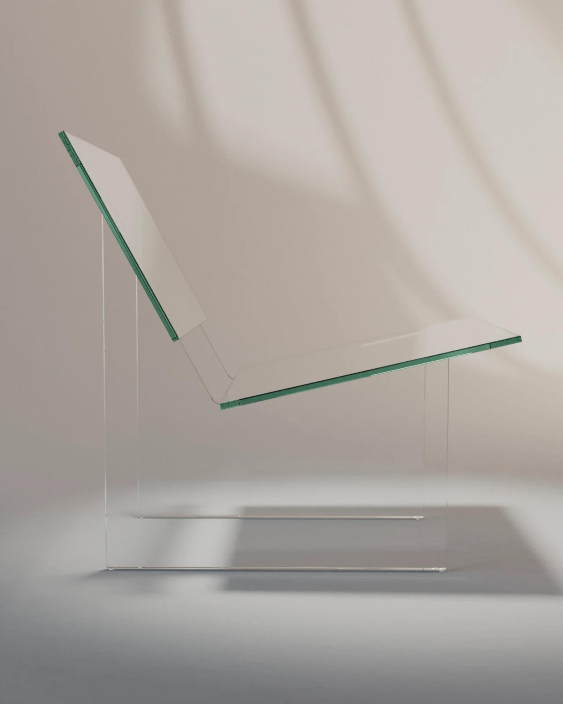 Postmoderno MONOLOG Poltrona Invisibile di Glass Variations in vendita