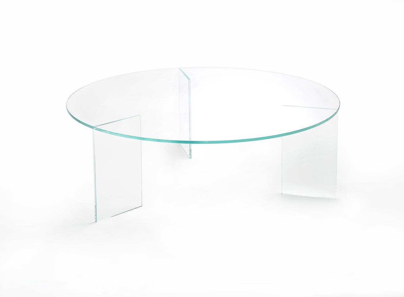 Post-Modern Monolog Low Table XL by Glass Variations For Sale