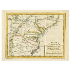 Monomotapa Empire Map – East Africa, French Cartography, c.1740