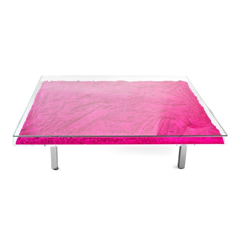 In Stock Los Angeles Yves Klein Pink Monopink Glass Table Made France For At 1stdibs In Stock Los Angeles Yves Klein, Yves Klein Coffee Table Pink