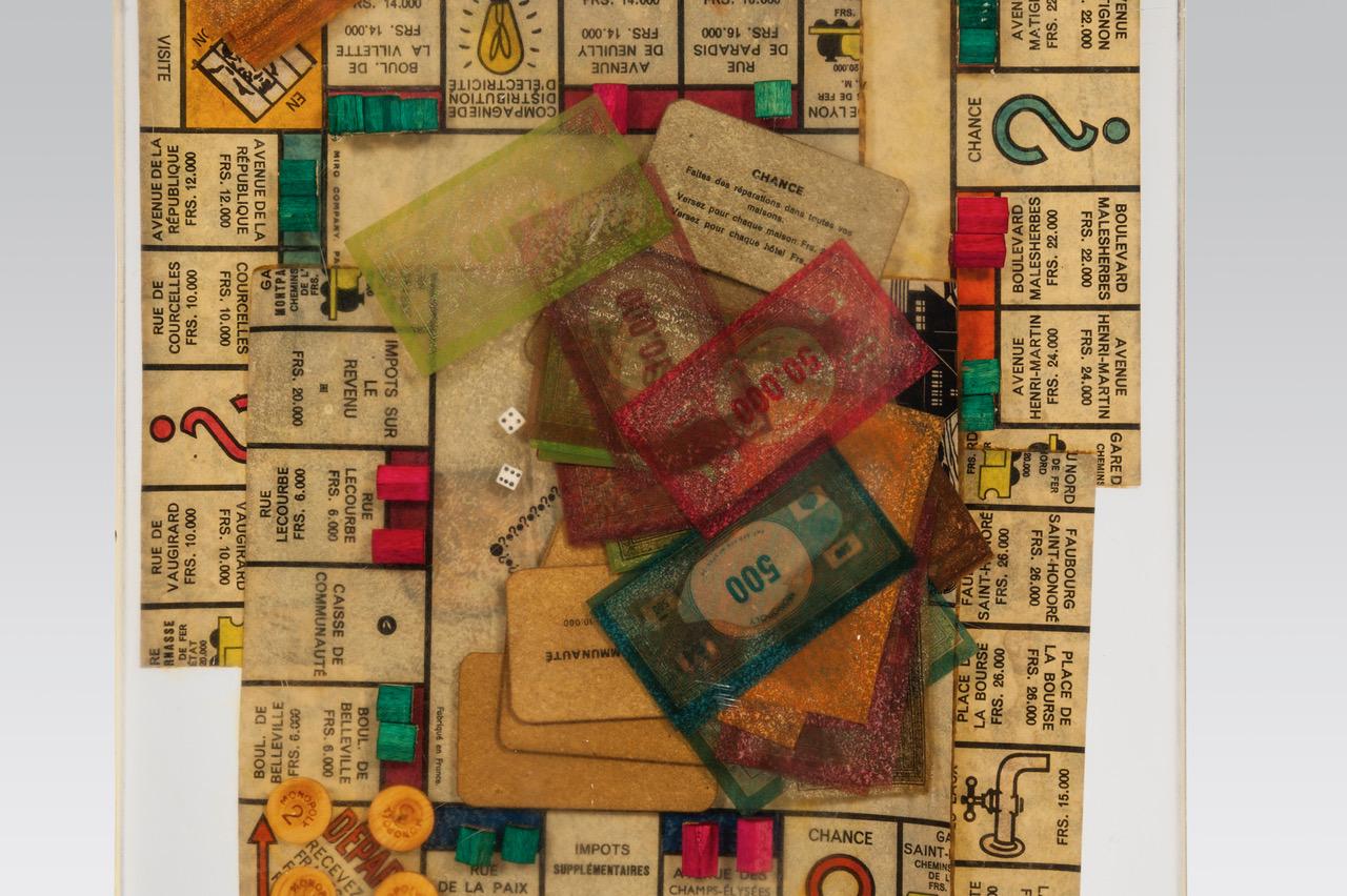 Monopoly Resin Inclusion by Arman In Good Condition For Sale In New York, NY