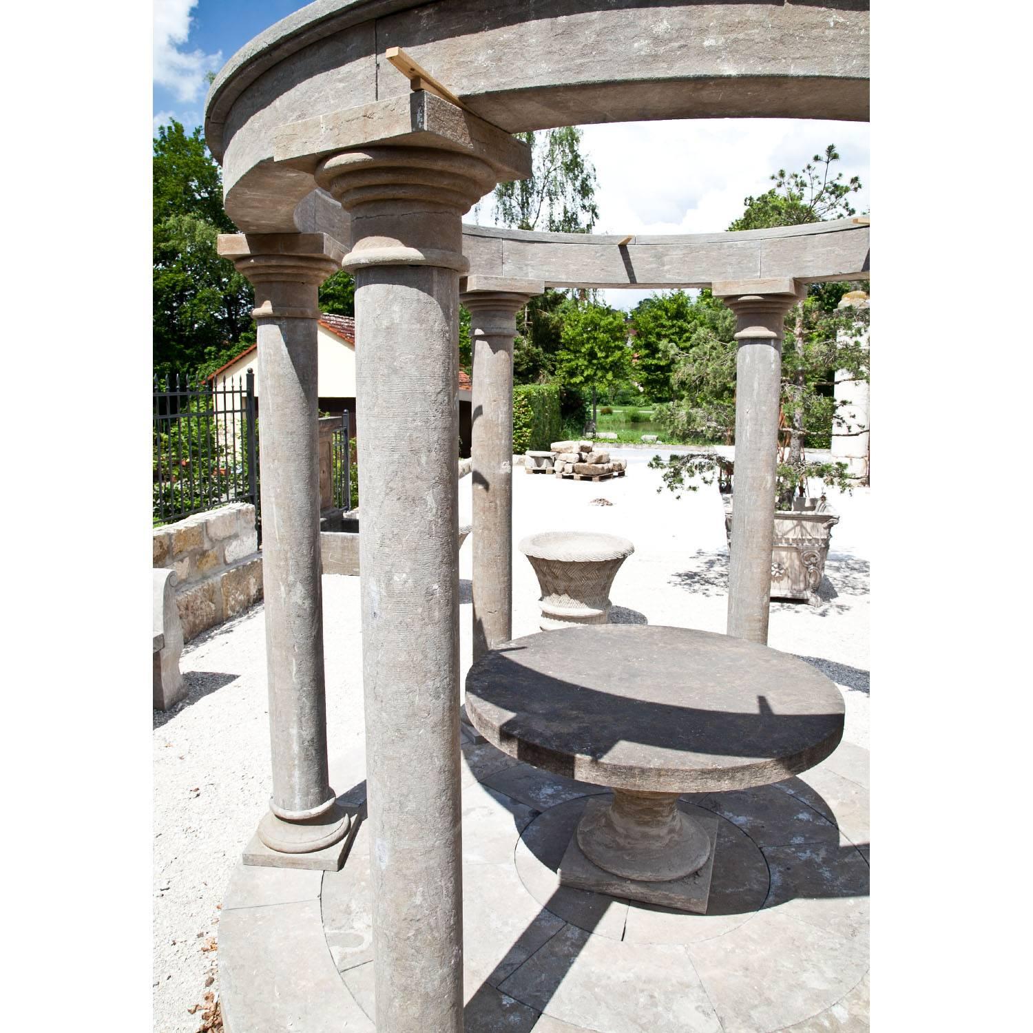 Stone Monopteros as Garden Pavilion, 21st Century