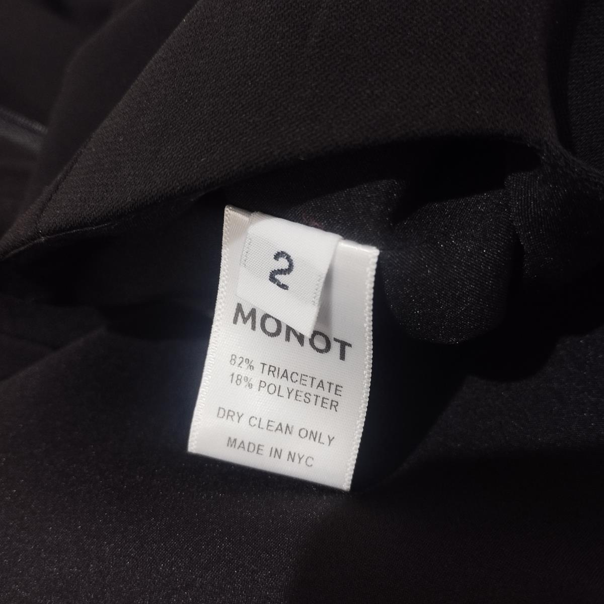 Monot Black Long Dress Size 2 / XS For Sale 2