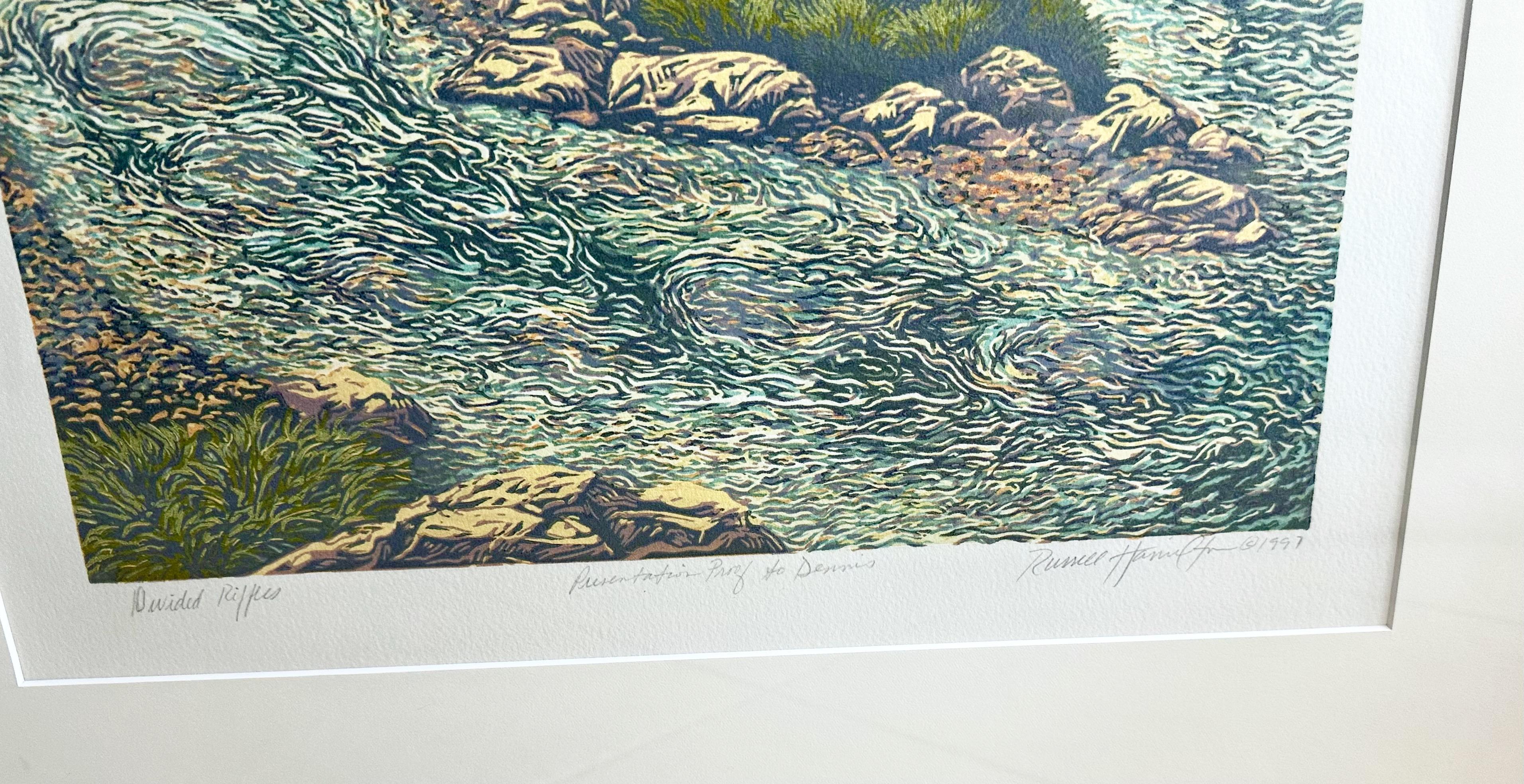 Cuadro monotipo enmarcado por el artista cotizado Russell Hamilton en venta 5