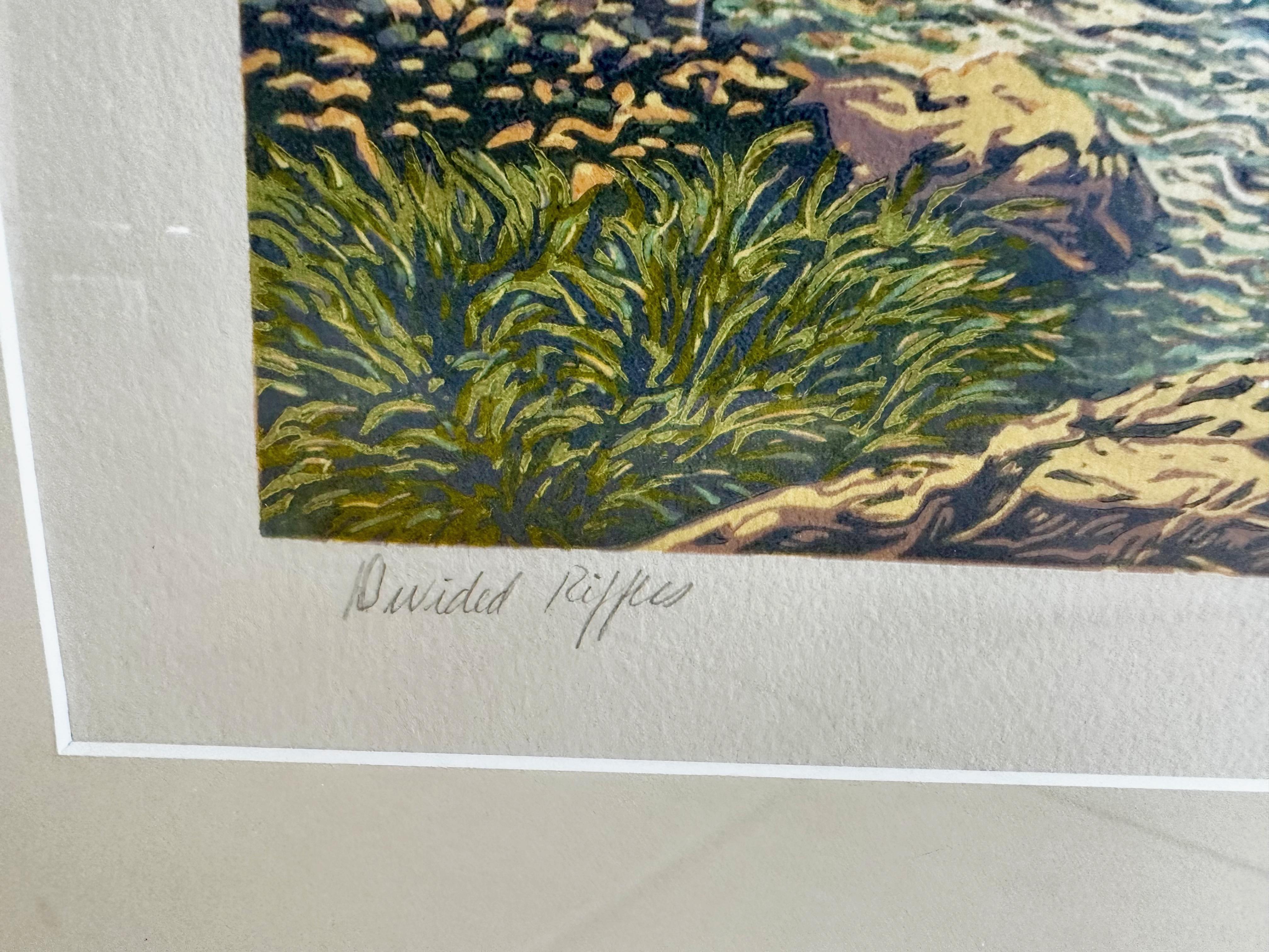 Cuadro monotipo enmarcado por el artista cotizado Russell Hamilton en venta 9