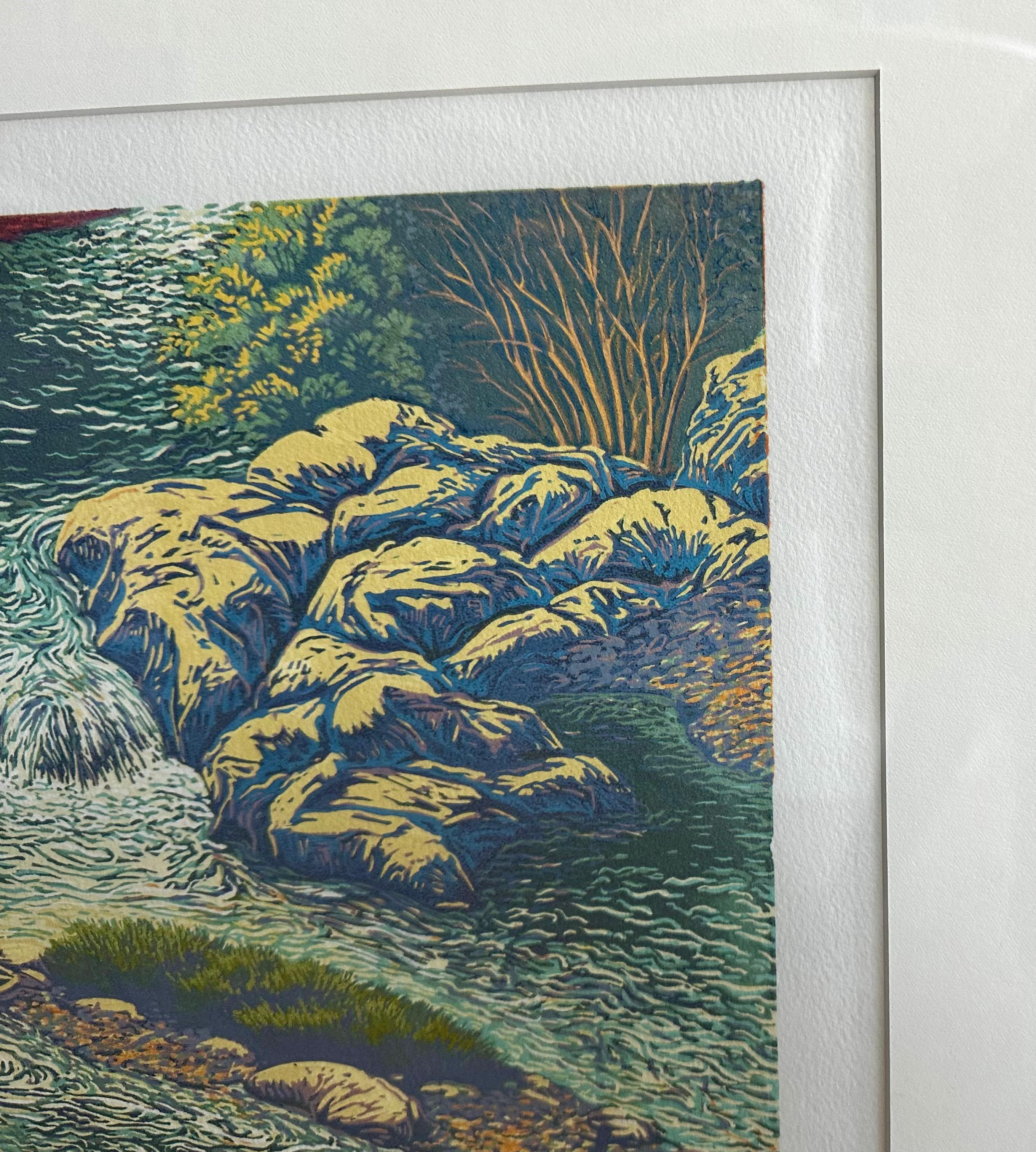Cuadro monotipo enmarcado por el artista cotizado Russell Hamilton en venta 2