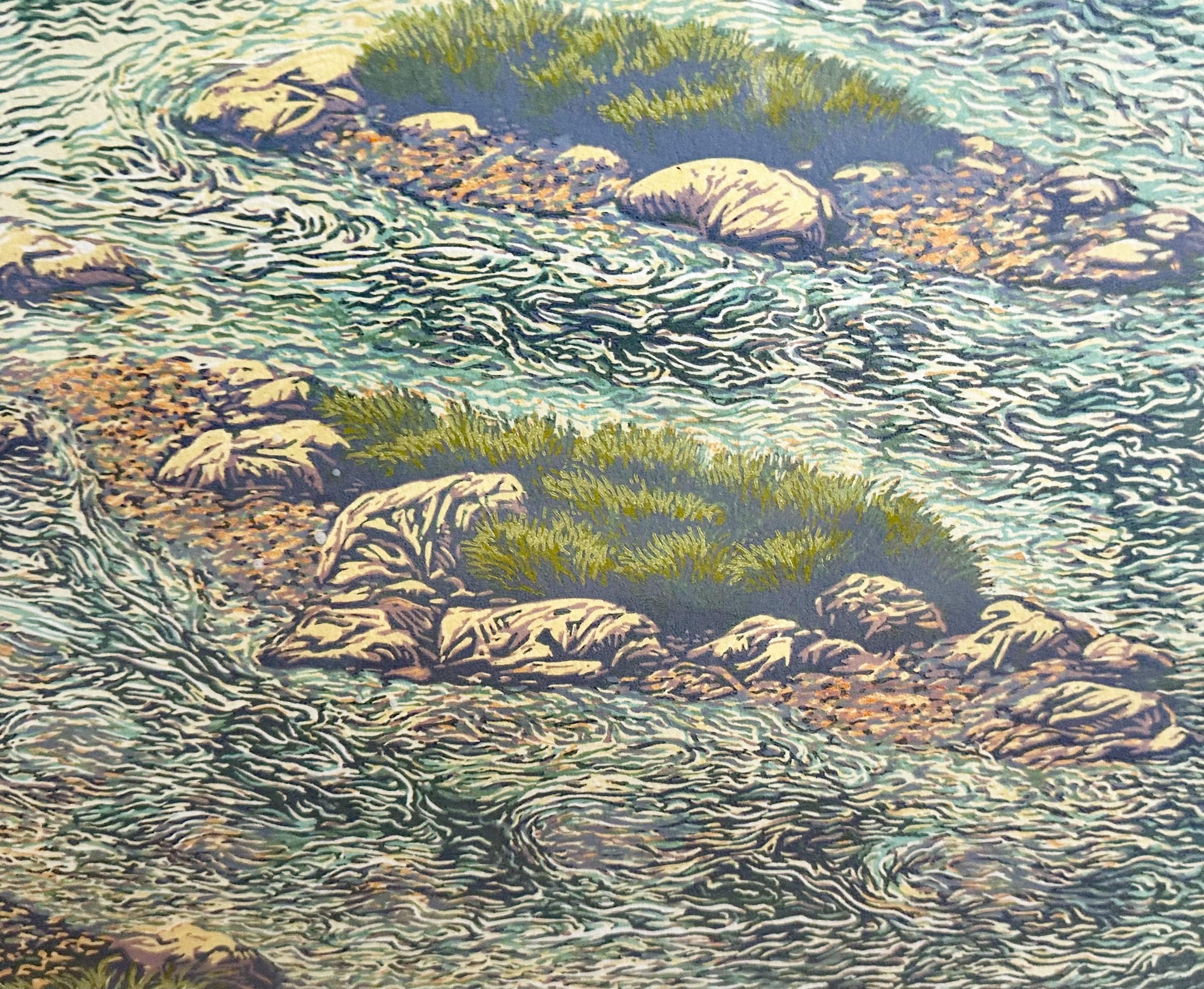 Cuadro monotipo enmarcado por el artista cotizado Russell Hamilton en venta 3