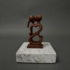 Monoxyl Wood Sculpture by Calin Hentea – “The Kiss of a Couple”