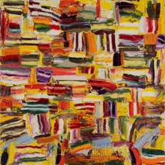 Bright Skies Ahead-Monroe Hodder, American, Abstract, Bold, contemporary, yellow
