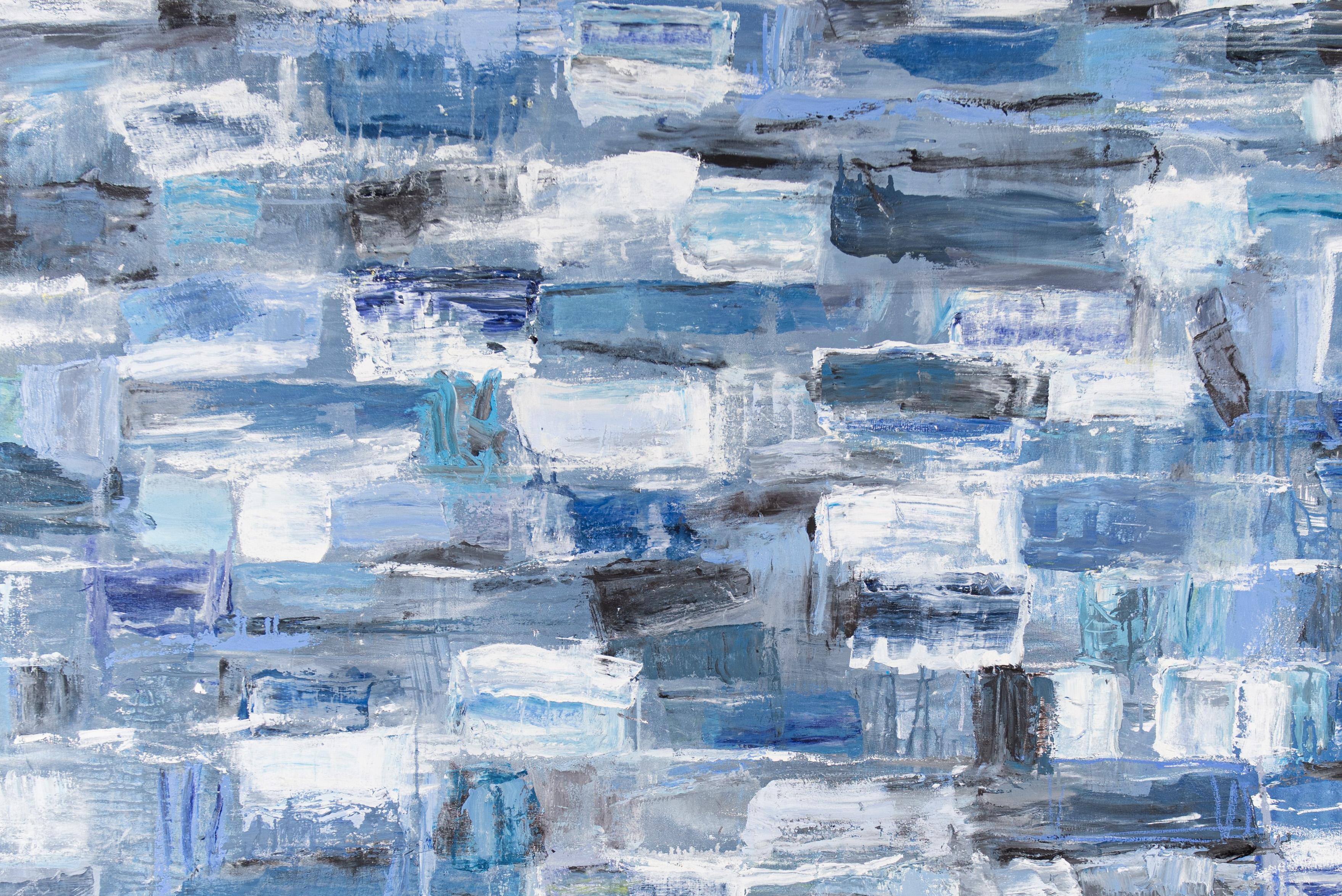 Call of the Sea - Monroe Hodder, American, Abstract, Juxtapositions, Bold, Blue 3