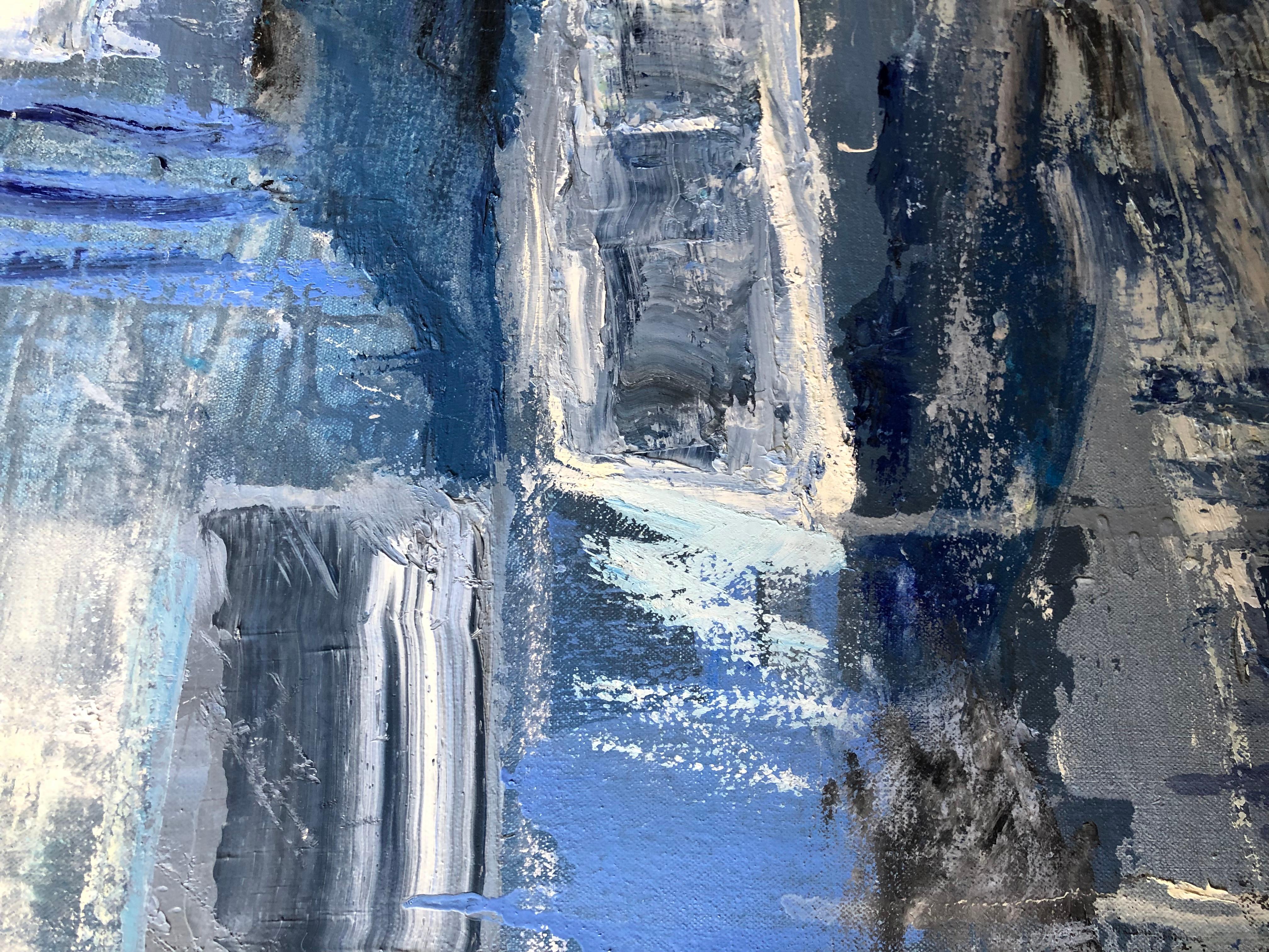 Call of the Sea - Monroe Hodder, American, Abstract, Juxtapositions, Bold, Blue 5
