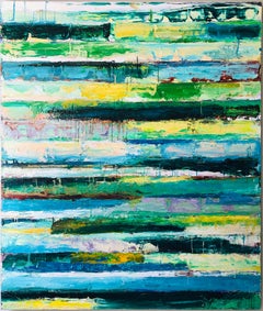Green Revolution-Monroe Hodder, American, Abstract, Juxtapositions, Bold, Modern