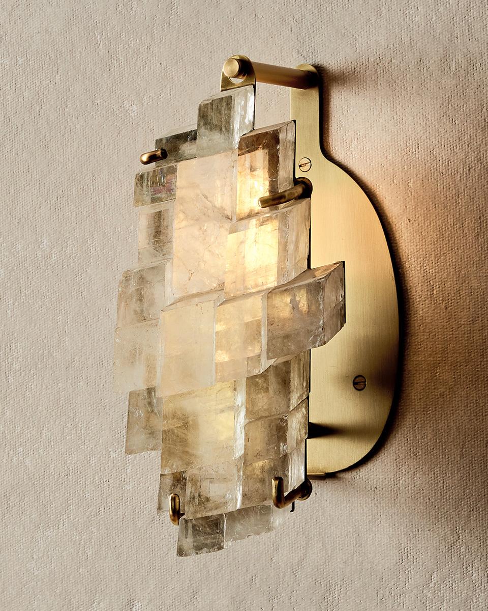 Monroe Icelandic Spar Sconce - Hardwired For Sale 1