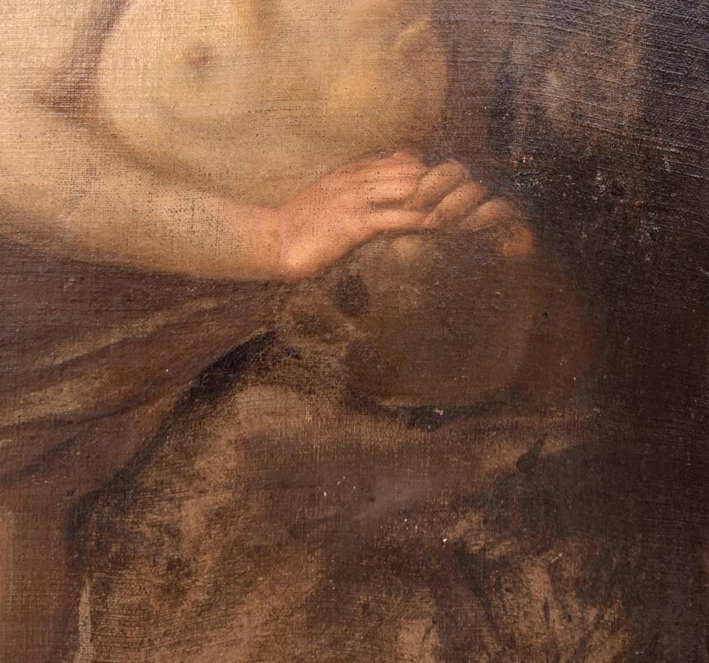 Peintre italien baroque - peinture de figures du XVIIe siècle - Marie-Madeleine en vente 1