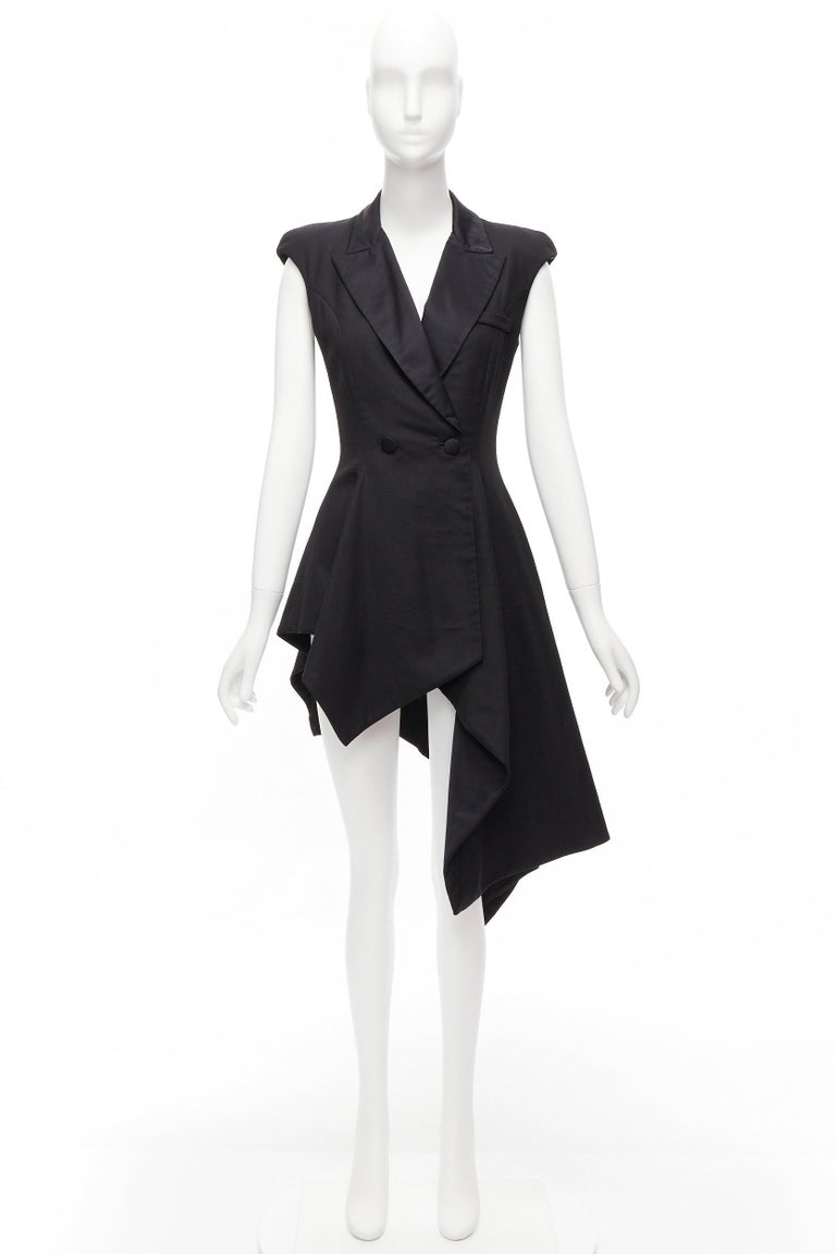 blue dress for baby girl Premium Asymmetric Blazer Dress