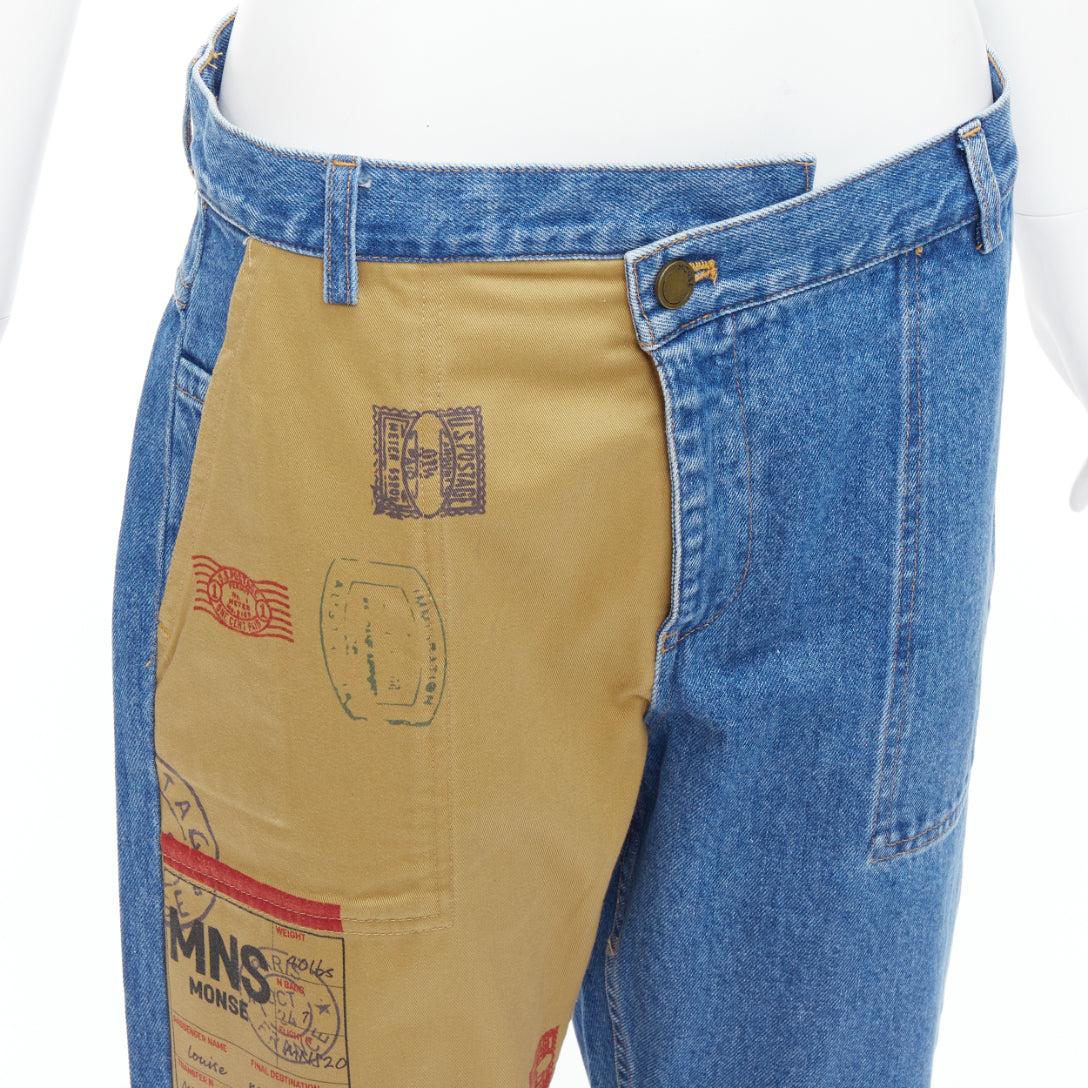 MONSE beige blue postcard print camo split contrast jeans US6 M
Reference: KNLM/A00350
Brand: Monse
Material: Denim, Fabric
Color: Blue, Beige
Pattern: Photographic Print
Closure: Zip Fly
Extra Details: Asymmetric waistband.
Made in: United