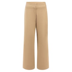 Monse Beige Wide Leg Cropped Trousers Size S