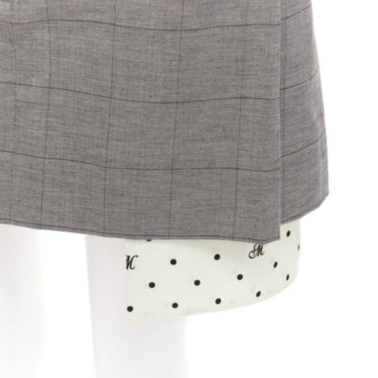 MONSE falda deconstruida con bolsillos a la vista en mezcla de algodón y lana gris US2 S
Referencia: NKLL/A00049
Marca: Monse
Material: Lana, Algodón, Mezcla
Color: Gris, Crema
Patrón: A cuadros
Cierre: Bragueta con cremallera
Forro: Tejido