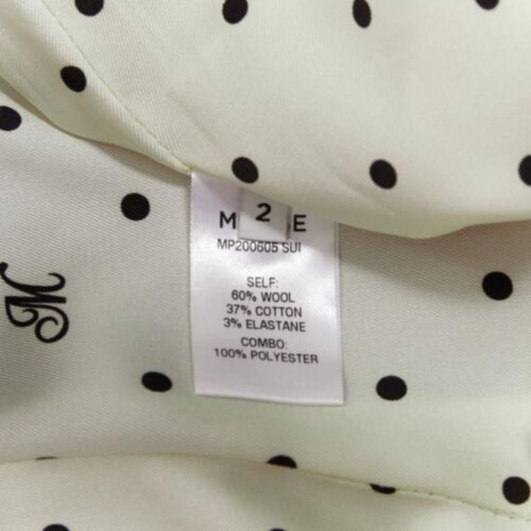 MONSE falda deconstruida con bolsillos a la vista en mezcla de algodón y lana gris US2 S en venta 3