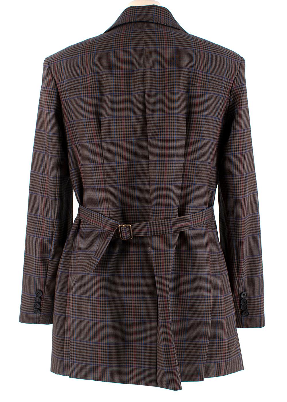 Monse Check Wool Blend Blazer

This amazingly fitted Monse check stretch wool-blend blazer is the perfect addition to your office wardrobe! 
 
Double breasted style, shoulder pads, three pockets and button detailing on sleeves. Vent opening at back