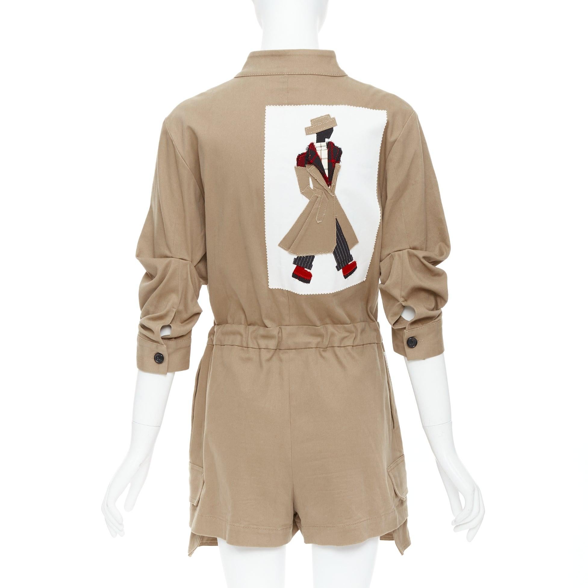 De las mujeres MONSE pelele patchwork hidrante corazón mezcla de algodón tostado US2 S en venta