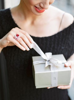 Monseo 9.97 Carat Rubellite, Pink Sapphire and Diamond Cocktail Ring