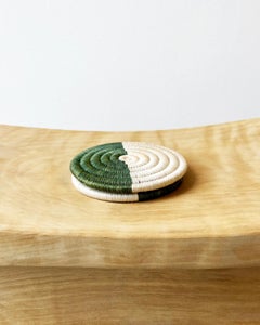 Monserrate Handgewebte Untersetzer in Sage Green, 2er-Set