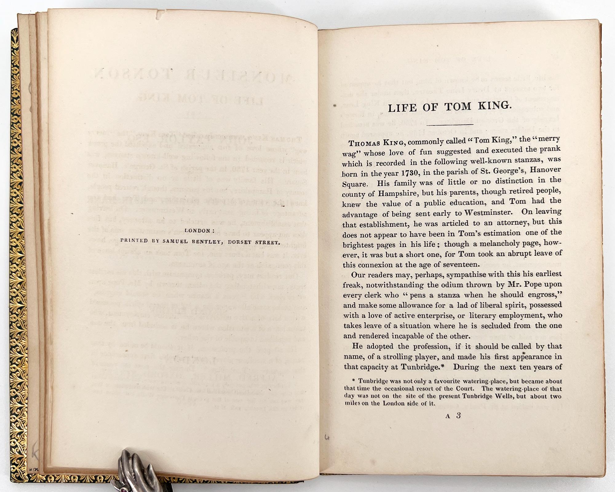Leather Monsieur Tonson by J. Taylor, illustrations by Robert CRUIKSHANK For Sale