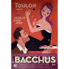2022 original poster announces the Bacchus festival in Toulon