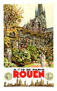 Prix de voyage vintage de Rouen (France)  La Cour d'Albane
