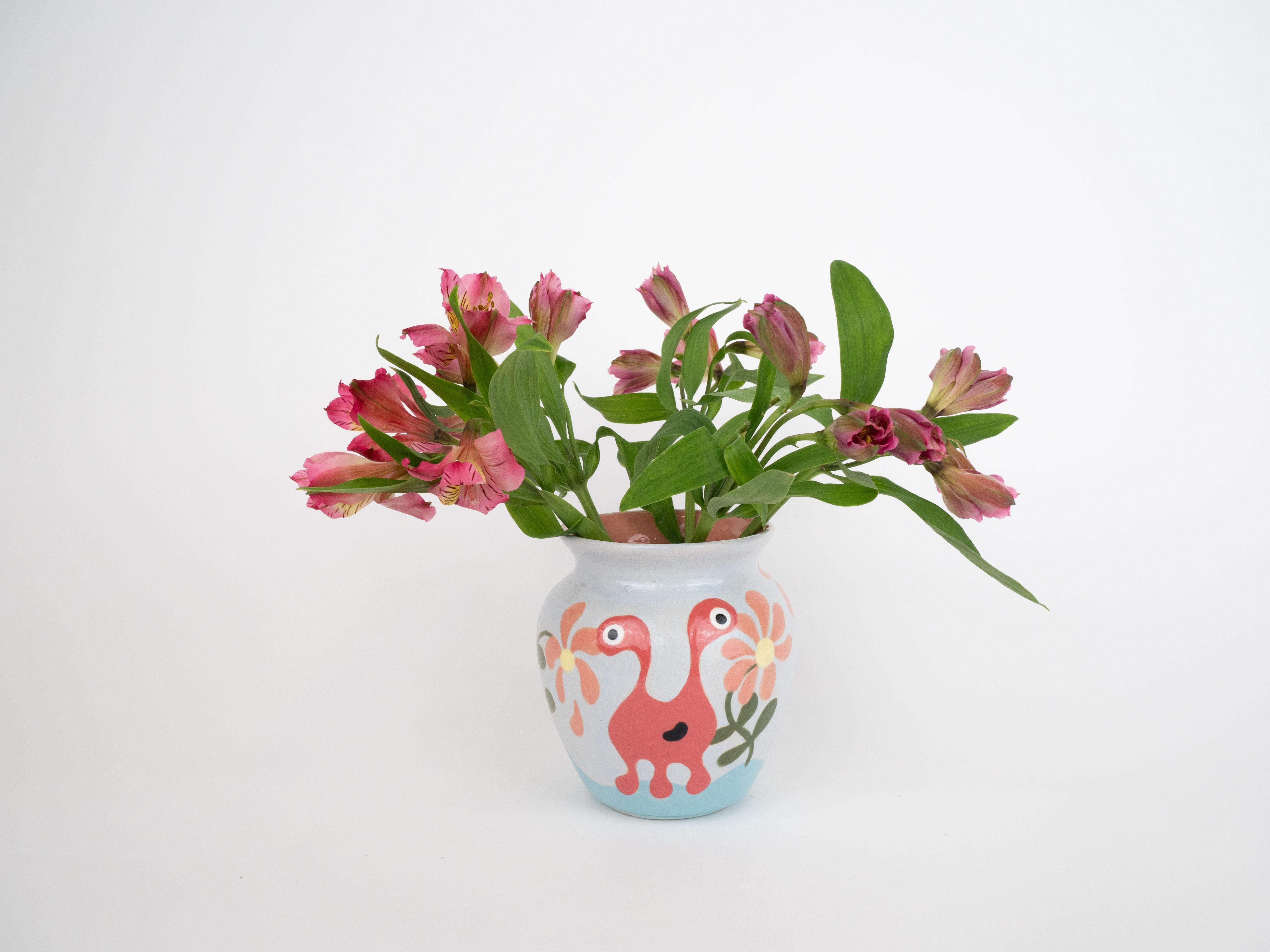 Glazed Monster Bouquet Vase For Sale