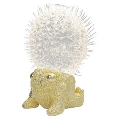 Monster Gattooffer with Hand-blown Glass Spikes and Textured Brass