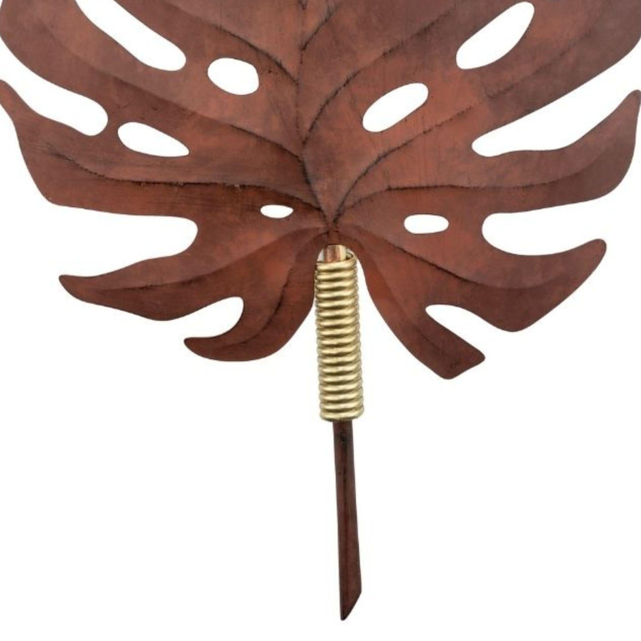 Monstera Leaf Ornamental Wall Light In New Condition For Sale In Firenze, FI