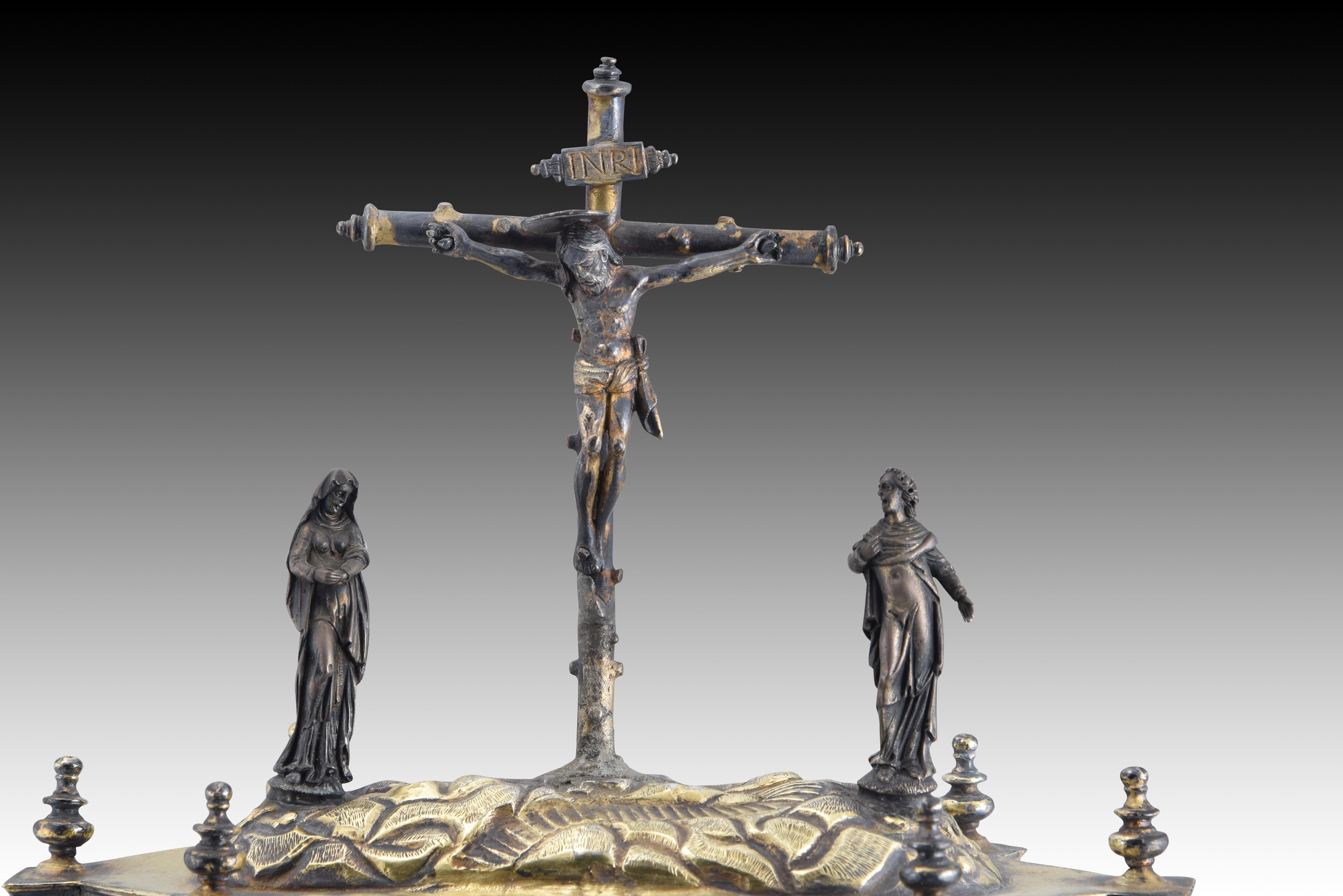 Ostensoir (type temple). Argent. Espagne, 16e siècle avec restaurations. en vente 13