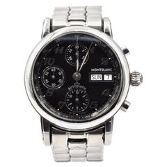 Used Mont Blanc Automatic Chronograph Meisterstuck Stainless Steel Watch Ref 4810/501