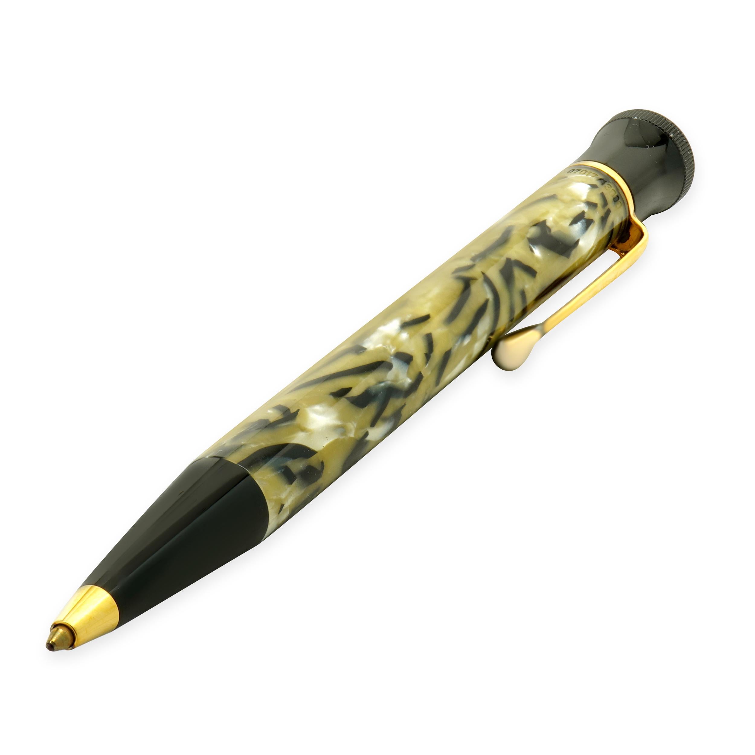Bolígrafo Mont Blanc Serie de Escritores de Resina Negro y Marrón Oscar Wilde en Excelente estado para la venta en Scottsdale, AZ