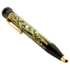 Mont Blanc Black & Tan Resin Writers Series Oscar Wilde Ballpoint Pen