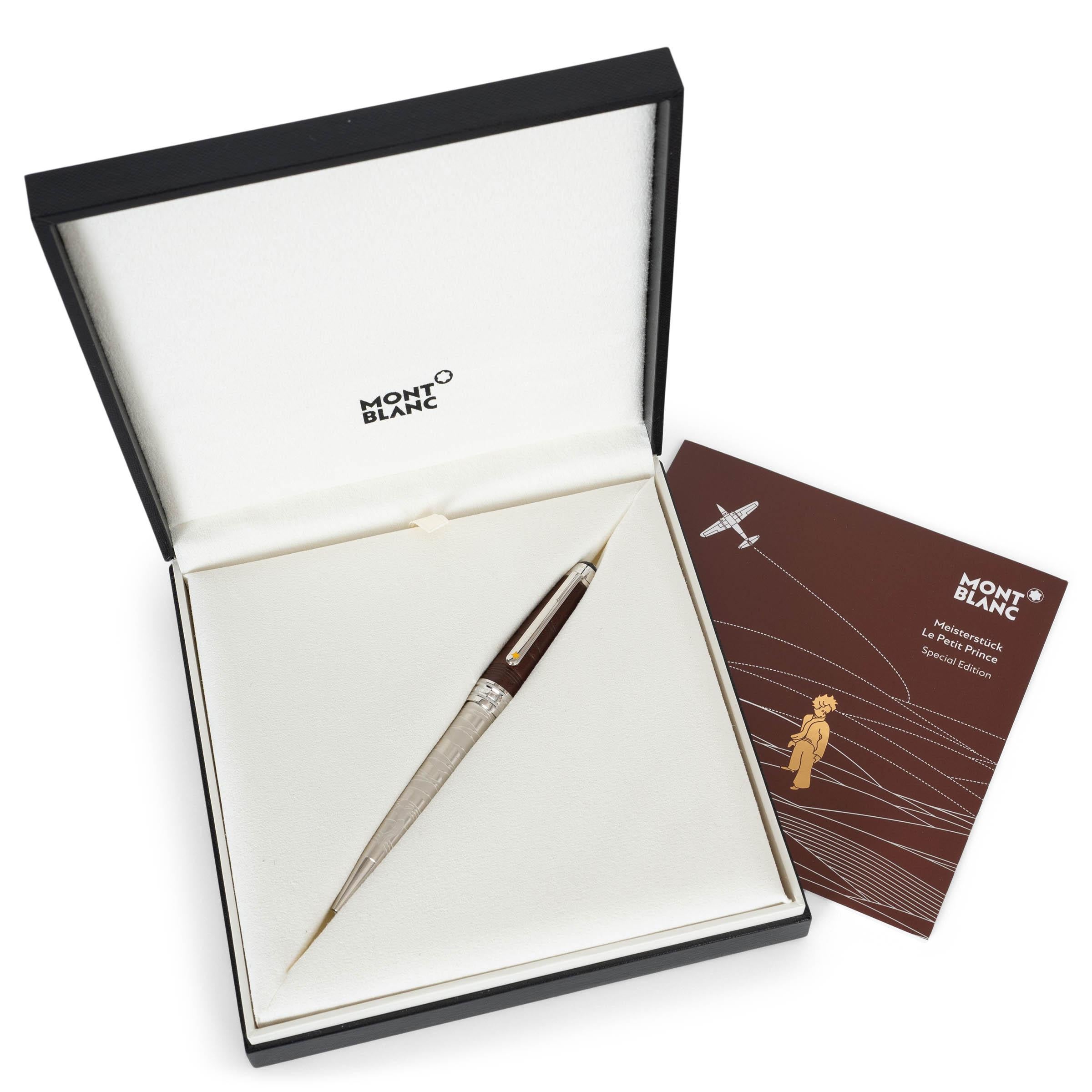 MONT BLANC brown MEISTERSTUCK SOLITAIRE LE PETIT PRINCE AVIATOR Ballpoint Pen For Sale 2