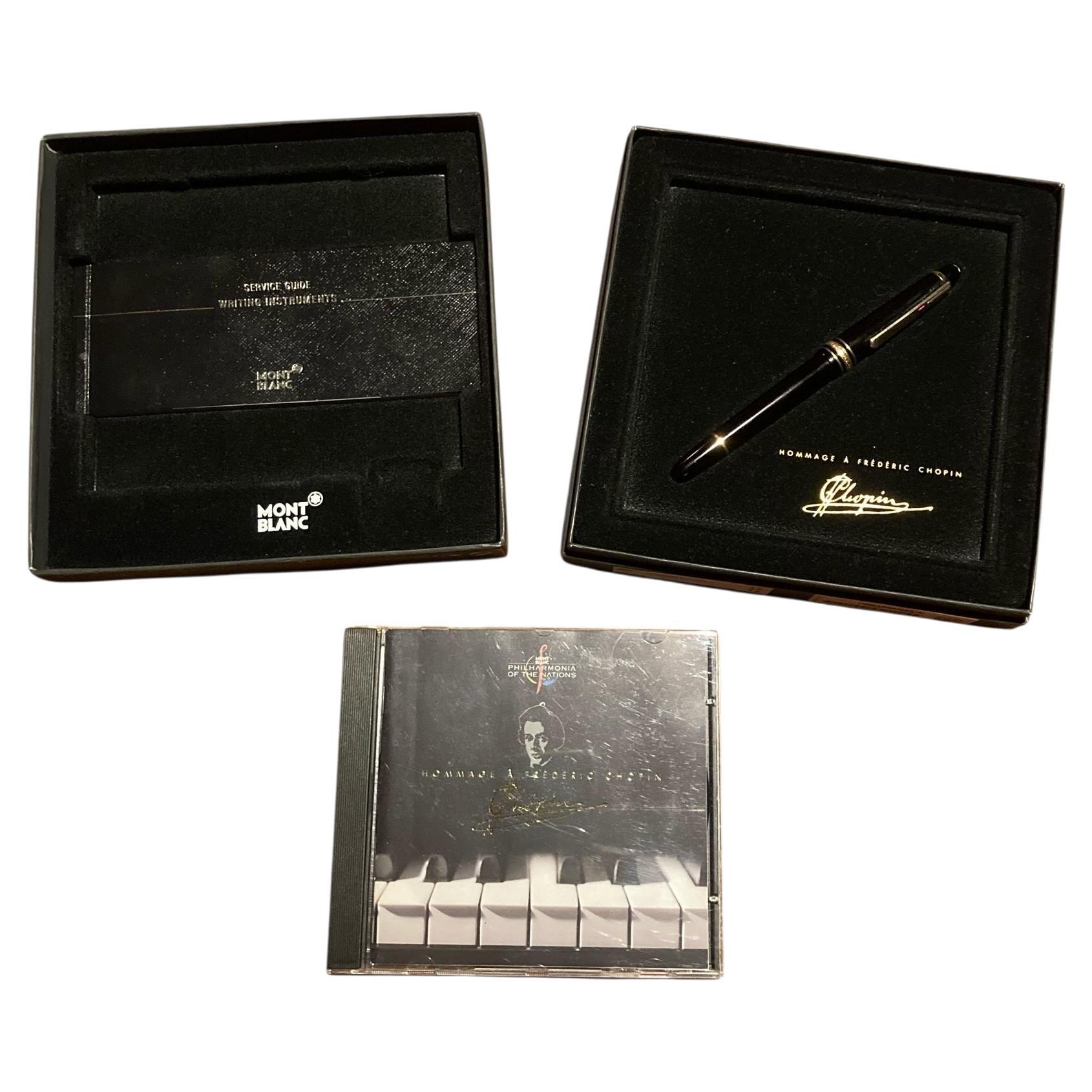 Mont Blanc Fountain Pen and CD Set Homage to Frederic Chopin For Sale