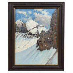 Mont Blanc - Fritz Ruppert Oil on Canvas 1913