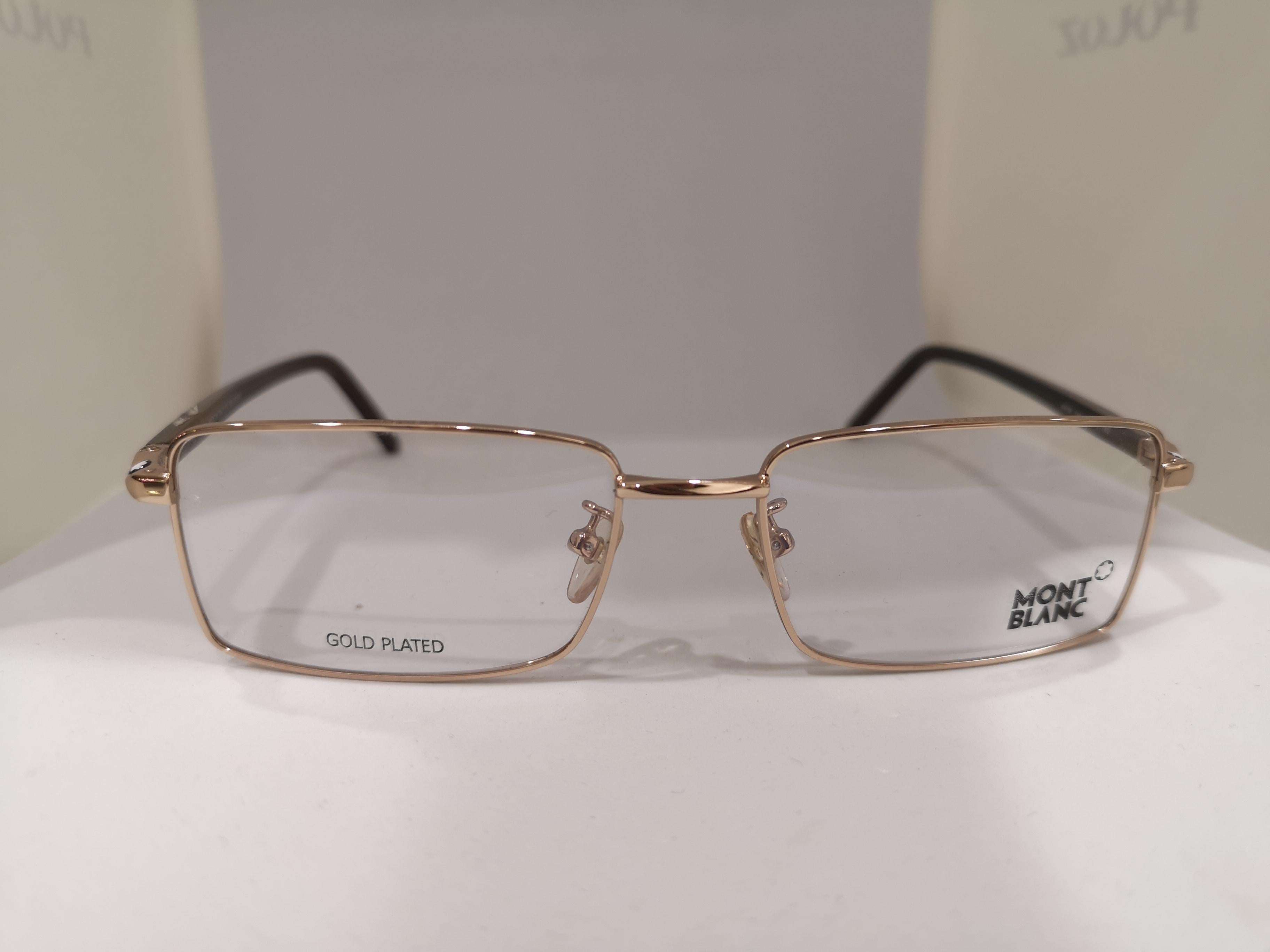 Mont Blanc gold plated glasses frames  For Sale 2