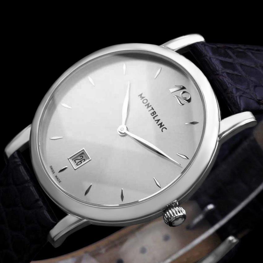 Orologio Mont Blanc Star Classique Uomo SS Steele - Zecca con garanzia in vendita 1