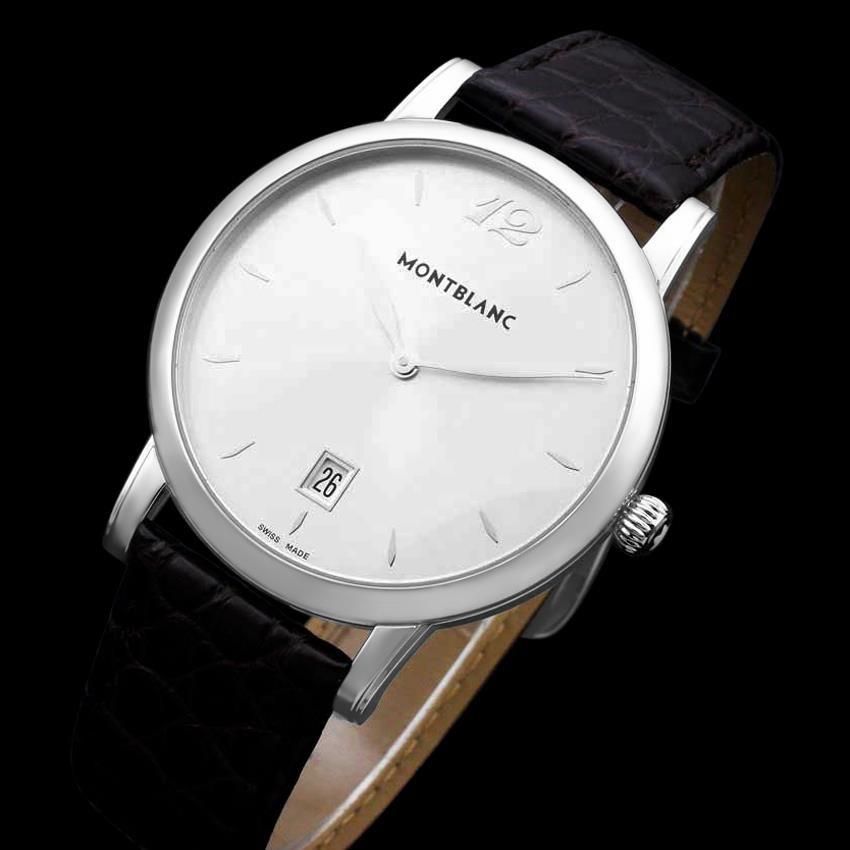 Orologio Mont Blanc Star Classique Uomo SS Steele - Zecca con garanzia in vendita 3