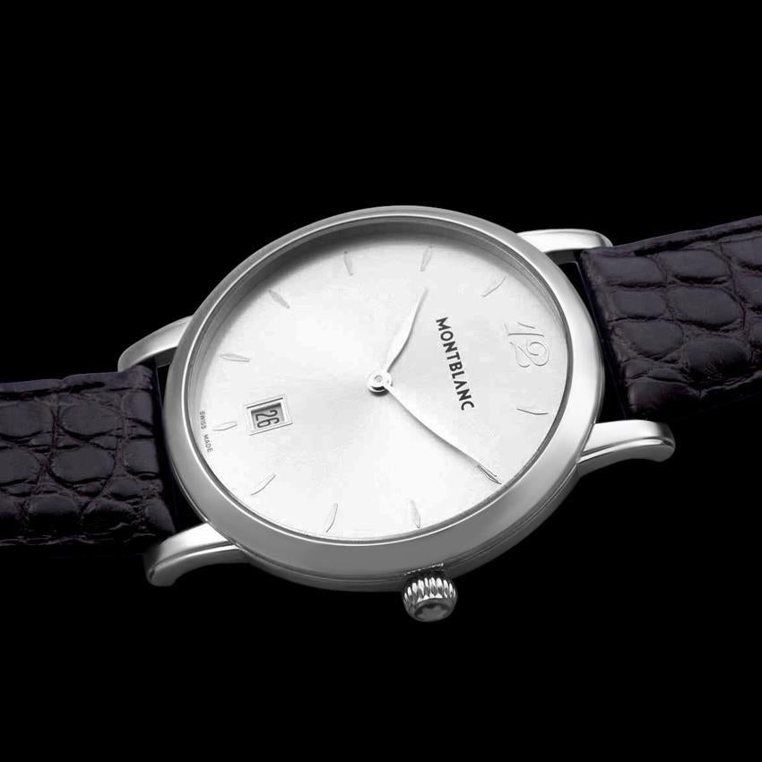 Orologio Mont Blanc Star Classique Uomo SS Steele - Zecca con garanzia in vendita 4